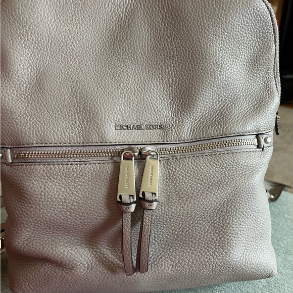 Michael Kors Brown Backpack with Structured Design and Metal Hardware - Picture 2 of 5